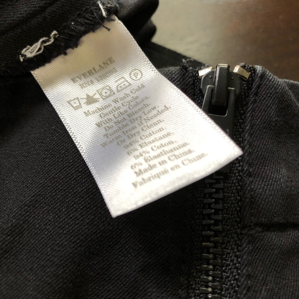 Everlane Side Zip High Rise Pant, Black, Sz 6 - Picture 6 of 13